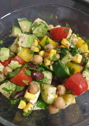A picture of High protein salad.