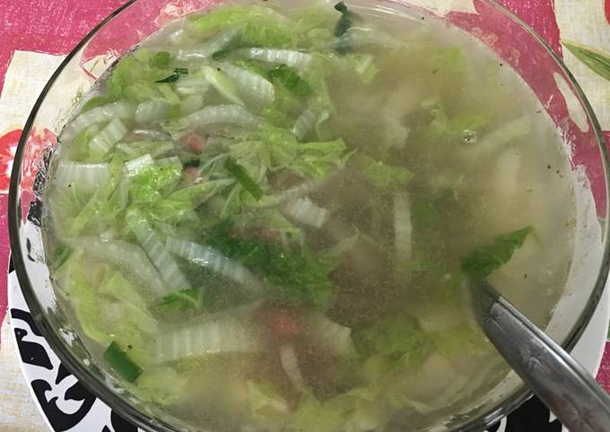 Resep Sayur sup Sawi Kacang Merah Anti Gagal