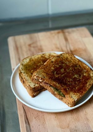 Une photo de Croque-Monsieur Pesto-Moza