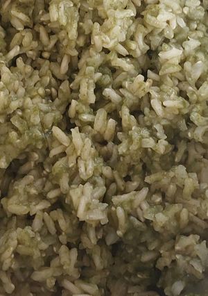 Una foto de Arroz integral al cilantro