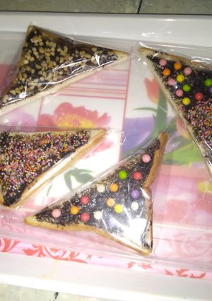 Foto resep Roti bakar toping suka" 😊