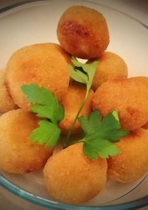 Una foto de Croquetas del puchero de Navidad