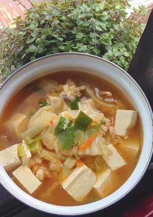 Foto resep Sundubu Jjigae - Sup Tahu Pedas Korea