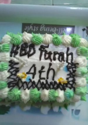 Foto resep Kue ultah instant