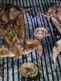 Asado a la parrilla se conejo Pampeano
