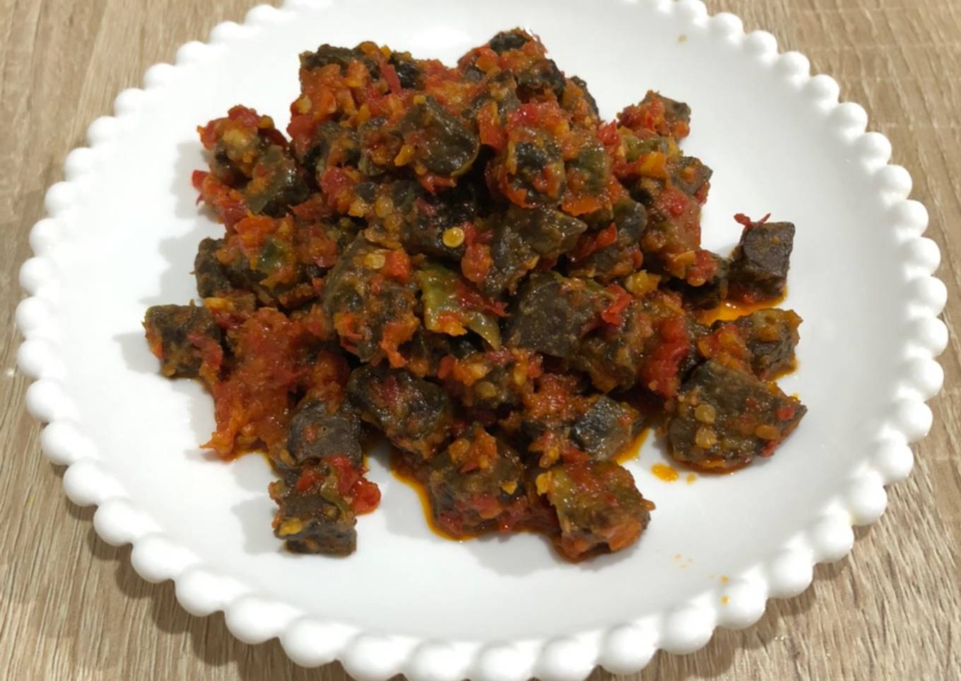 Paru sapi balado