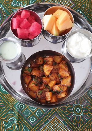 A picture of Dry potato curry#weeklyjikonichallenge.