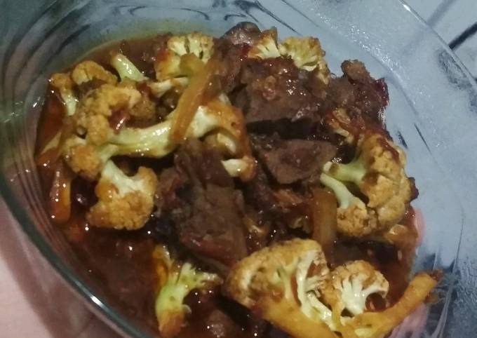 Tumis Ampela Ati Kembang Kol Kecap