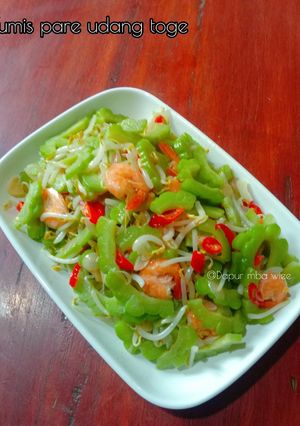 Foto resep Tumis pare udang toge