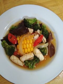 Foto resep Cumi Sayur Saos Tiram 😊