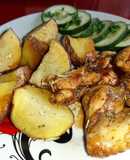 Pollo al horno a las finas hierbas en horno microondas