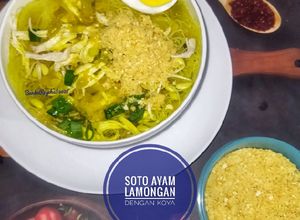Foto resep 551. 🍲 Soto Ayam Lamongan Dengan koya
