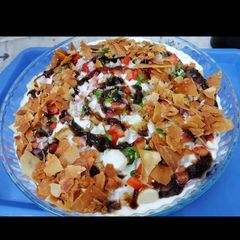 A picture of Amritsari dahi bhalay.