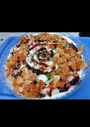 A picture of Amritsari dahi bhalay.