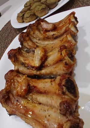 Una foto de Costilla de Cerdo Asada en Freidora de Aire