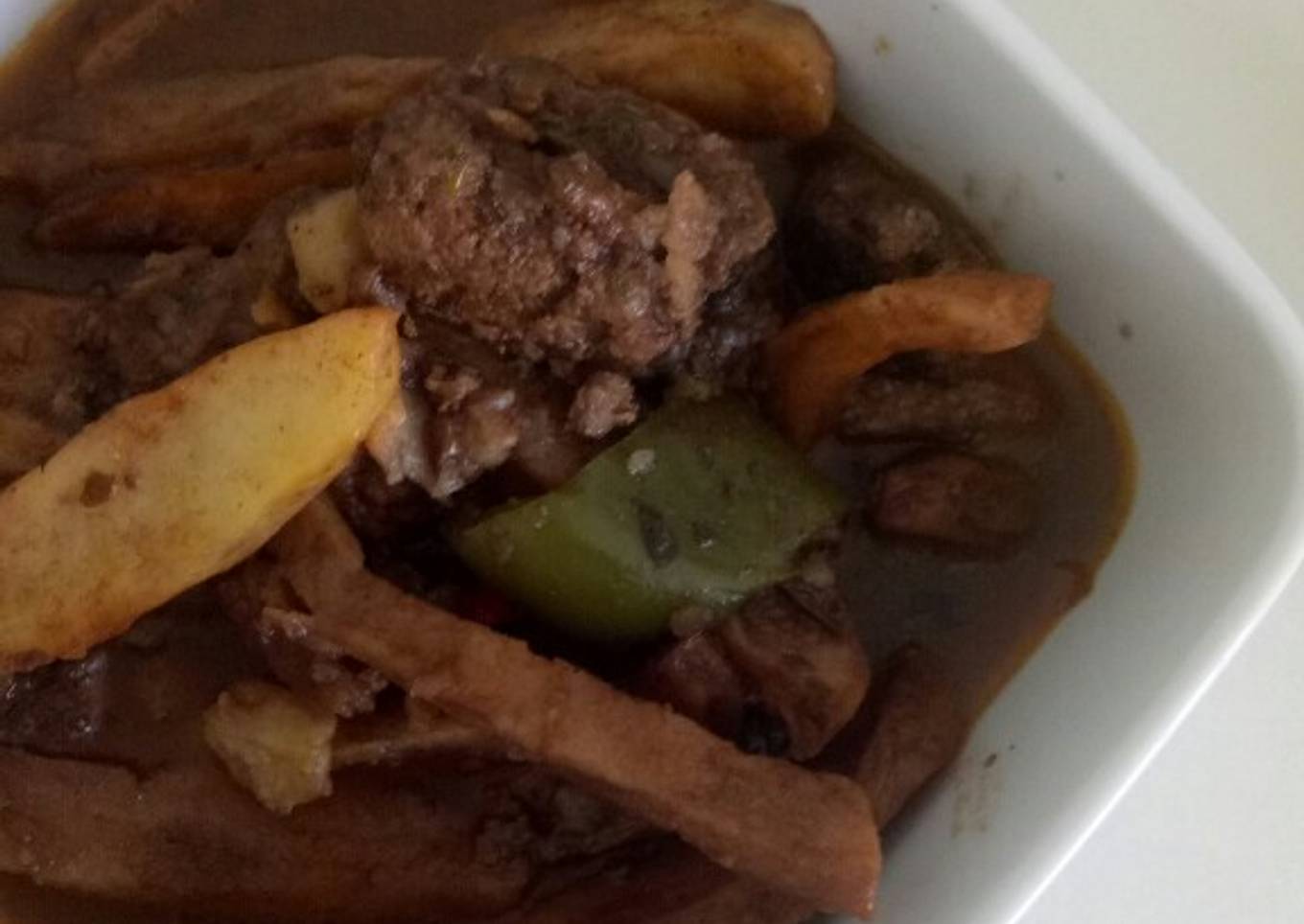 Kefta Bata (beef with potatoes)