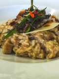 Risotto de carrilleras y hongos..