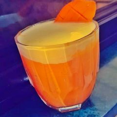 A picture of Double Layered Mango Lassi.