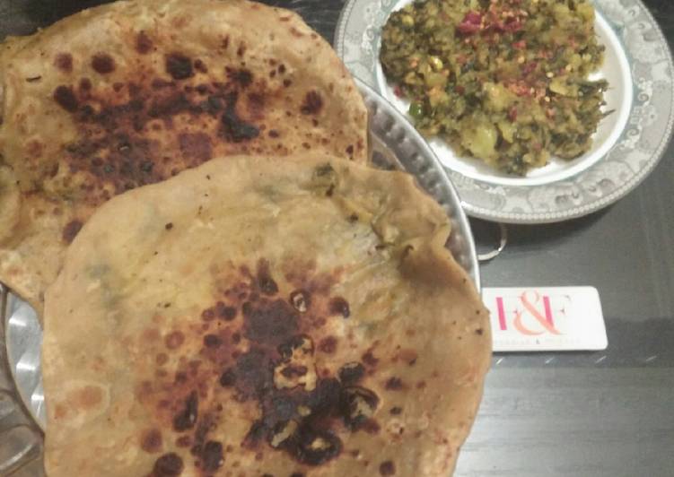 Easiest Way to Prepare Ultimate Methi ka bhurta or filling paratha