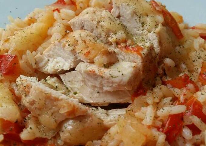 Vickys One-Pot Chicken & Rice, GF DF EF SF NF Recipe