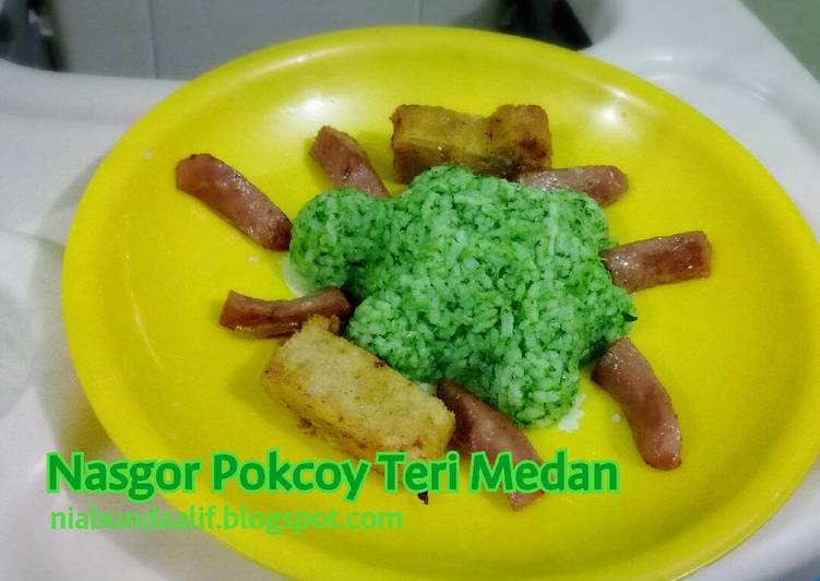 Nasgor Pokcoy Teri Medan (toddler meal)