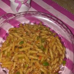 A picture of Chicken Keema pasta.