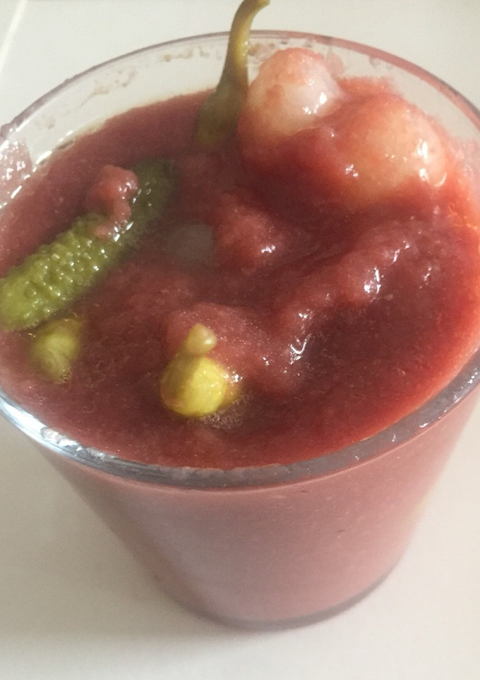 Una foto de Gazpacho andaluz a mi estilo