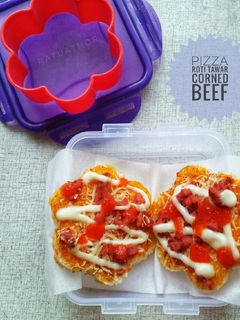 Foto resep Pizza Roti Tawar Corned Beef