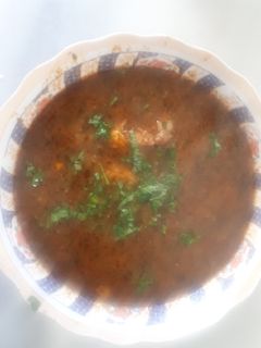 صورة لوصفة شوربة فريك تع رمضان