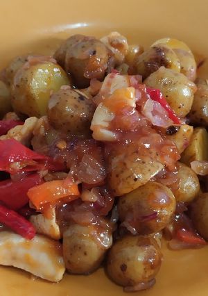 Foto resep Ayam Baby Potato Asam Manis