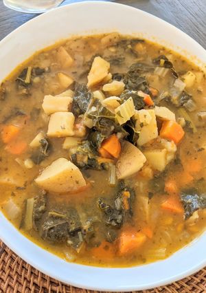 A picture of Instant Pot Potato Soup (V/GF).