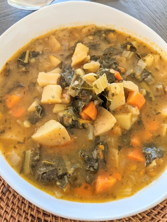 Easy Steps to Prepare Recipes Instant Pot Potato Soup (V/GF) the Can Spoil the Tongue Appealing.