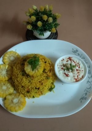મકાઈનો પુલાવ રેસીપી મુખ્ય ફોટો