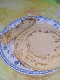 Una foto de Panqueques con dulce de leche😋😋