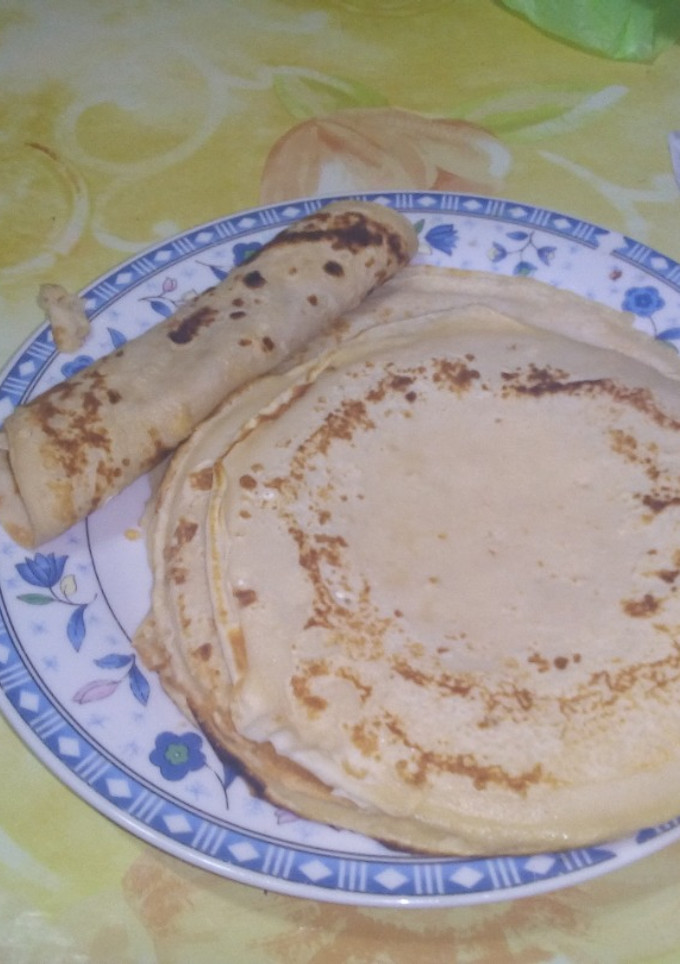 Una foto de Panqueques con dulce de leche😋😋