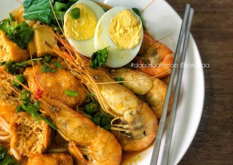 Resipi Mee Kari Udang Galah Oleh Kakak Faa Cookpad