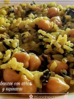 Una foto de Arroz con garbanzos