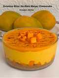 Sunshine Bliss-No-Bake Mango Cheesecake