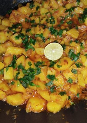 A picture of Panj Pooran Aloo Bhaji.😋.