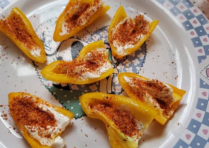 Bell Peppers with Cream Cheese and Tajin Recipe