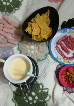Una foto de Fondeau de queso😌