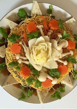 Hình của món Mì xào giòn chay !.