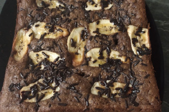 Anti Ribet, Memasak Bolu pisang coklat tabur meses Praktis