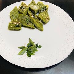 A picture of Protein dhokla.