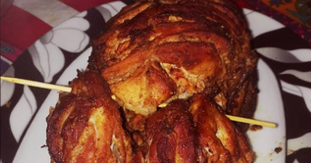 Whole chicken roast Recipe by Hudebia Qureshi Cookpad