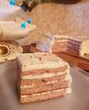 Keto/GF Cranberry Cake with Lemon Cream Cheese Frosting