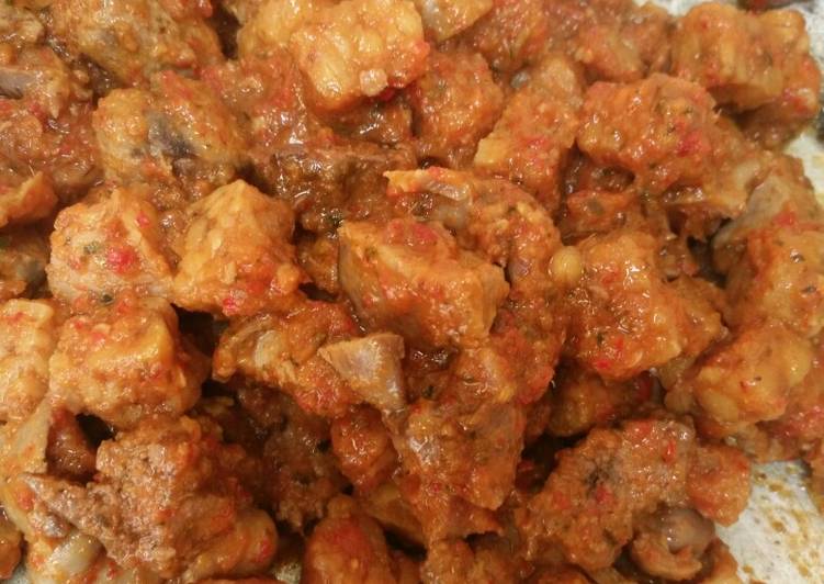 Langkah Mudah untuk Menyiapkan Ampela tempe sambel, Lezat