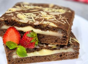 Foto resep Choco Cinnamons Banana Cheese Cake (Bolu Pisang Panggang)