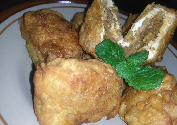 Tahu Jatong (Tahu isi Jamur Tongkol)