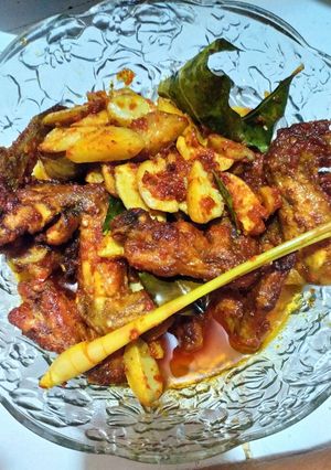 Foto resep Sayap ayam dan jengkol balado